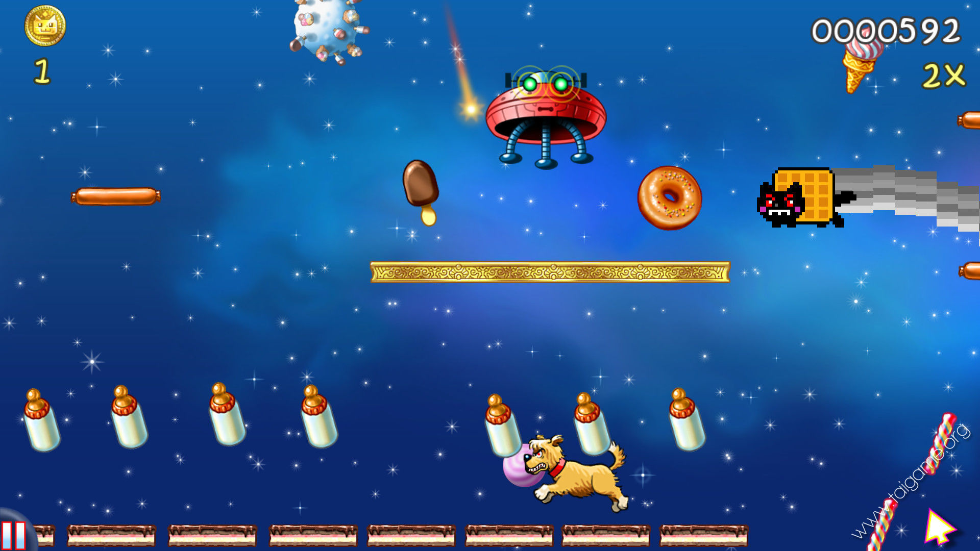 nyan cat lost in space game